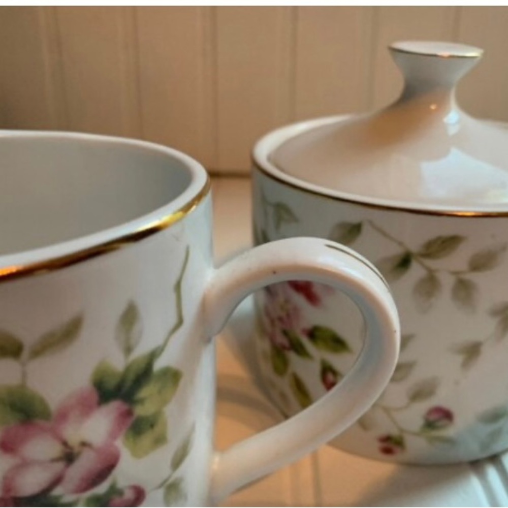 Farberware Blossoms Creamer Sugar Set - Picture 2 of 10